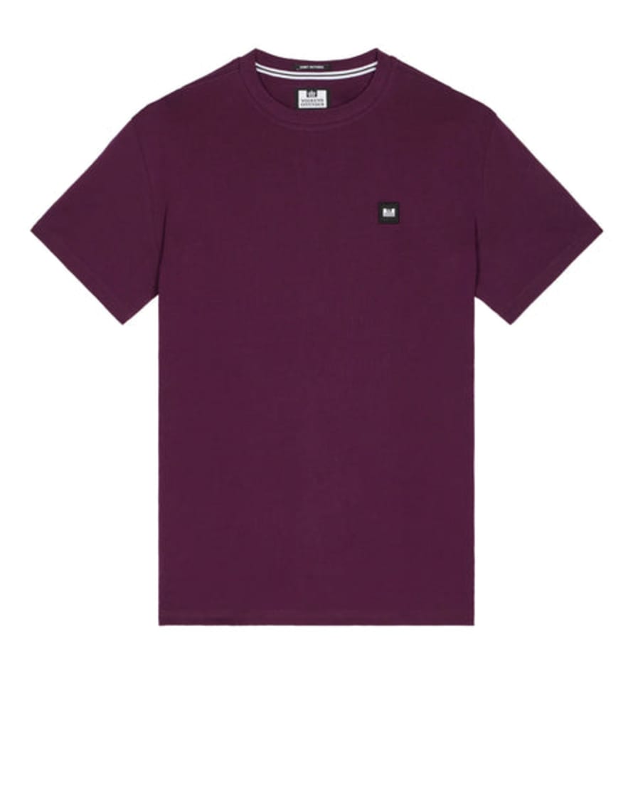 Weekend Offender Cannon Beach Badge Tee In Acai Berry