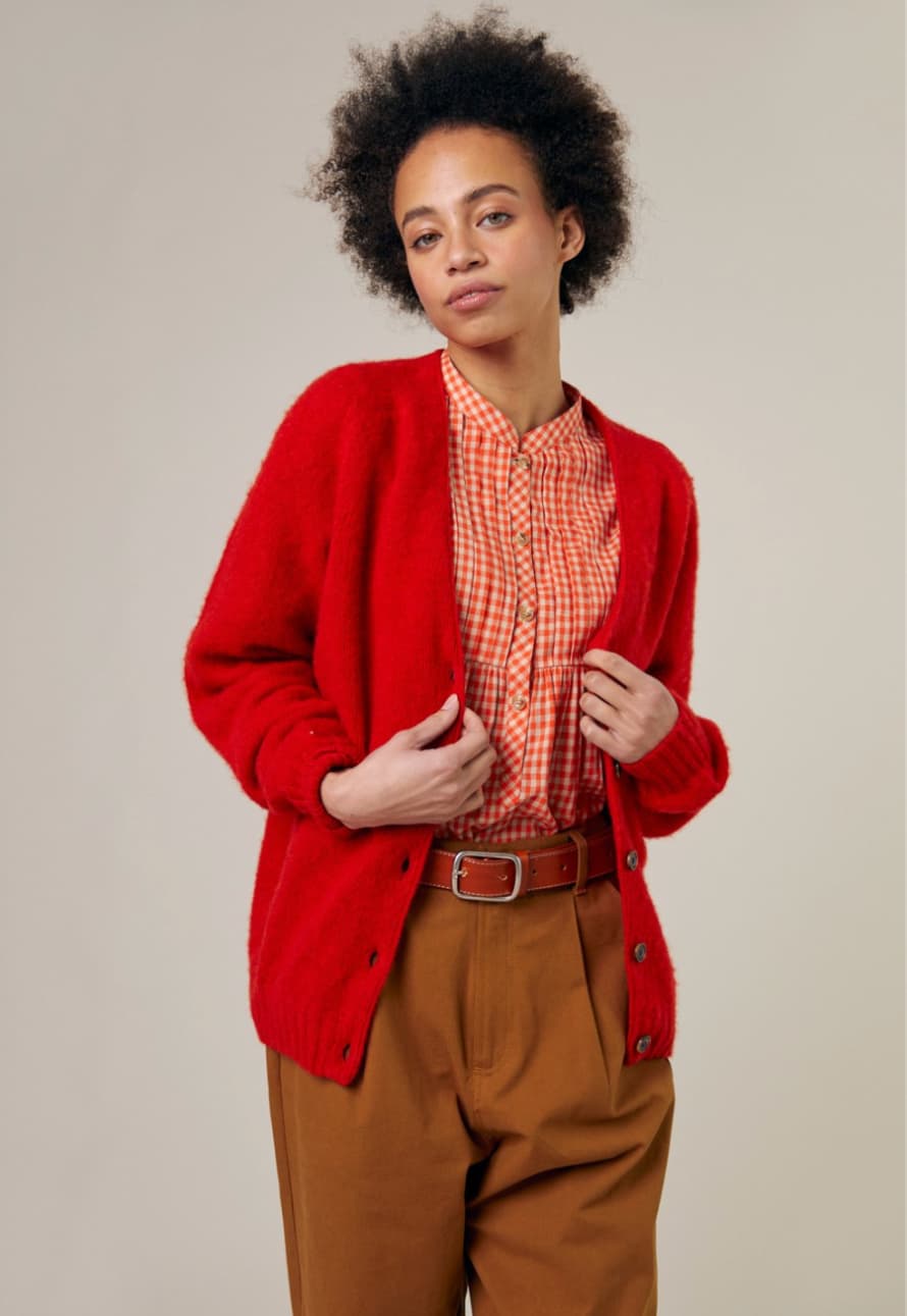 Sideline Nico Cardigan | Red