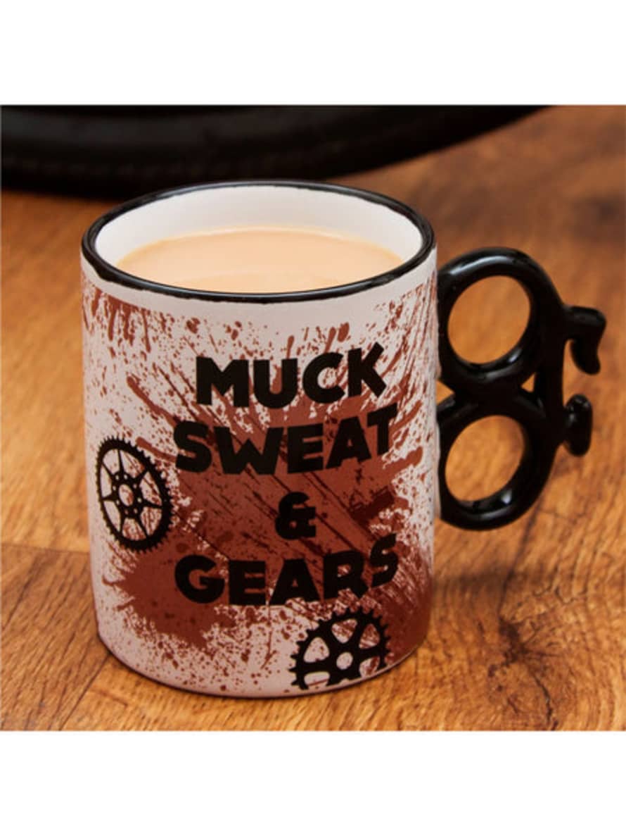 Boxer Gifts Bike Mug - Mud Sweat And Gears