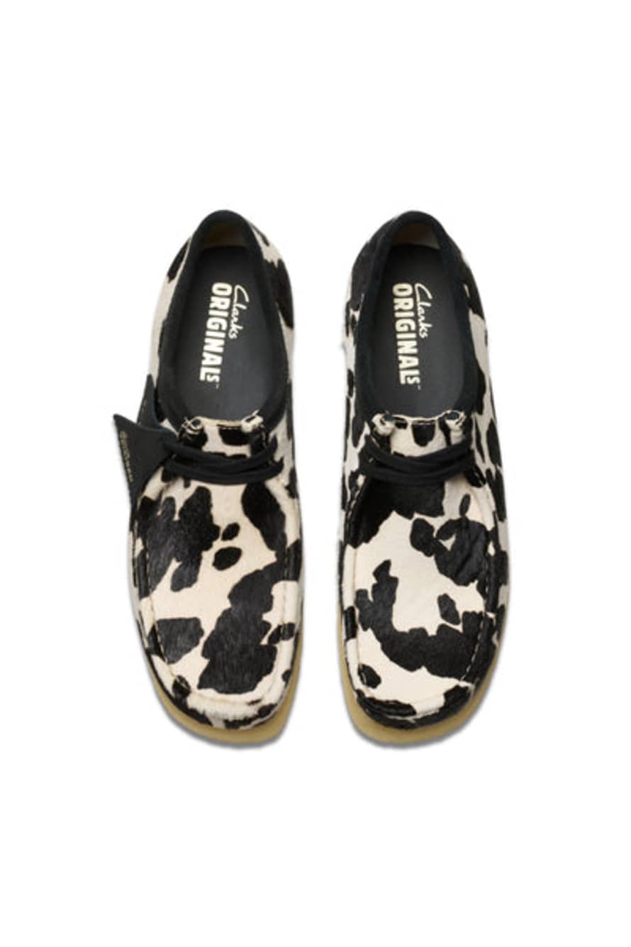 Clarks Originals Wallabee In Cow Print