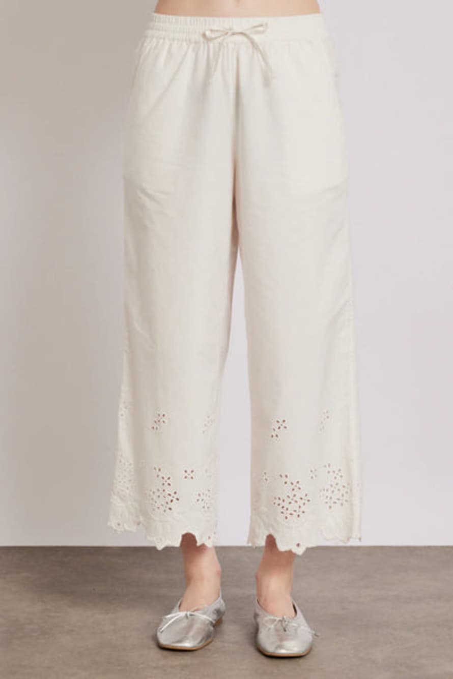 Damson Madder Lana Trousers - White