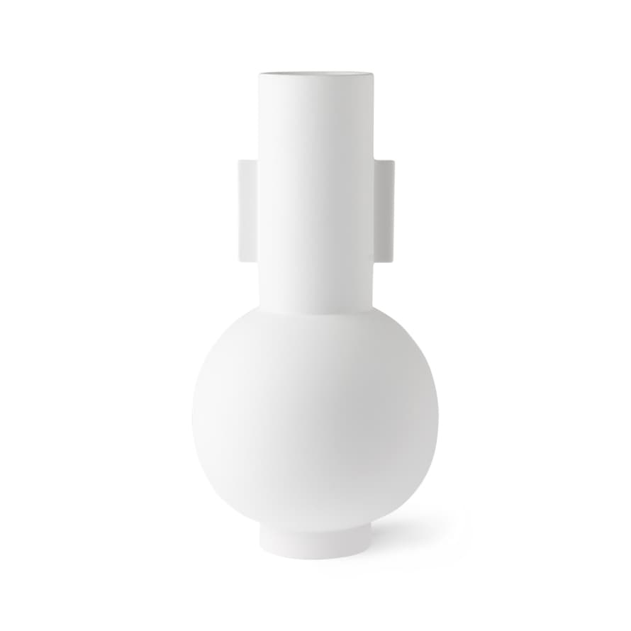 HK Living Matt white vase L