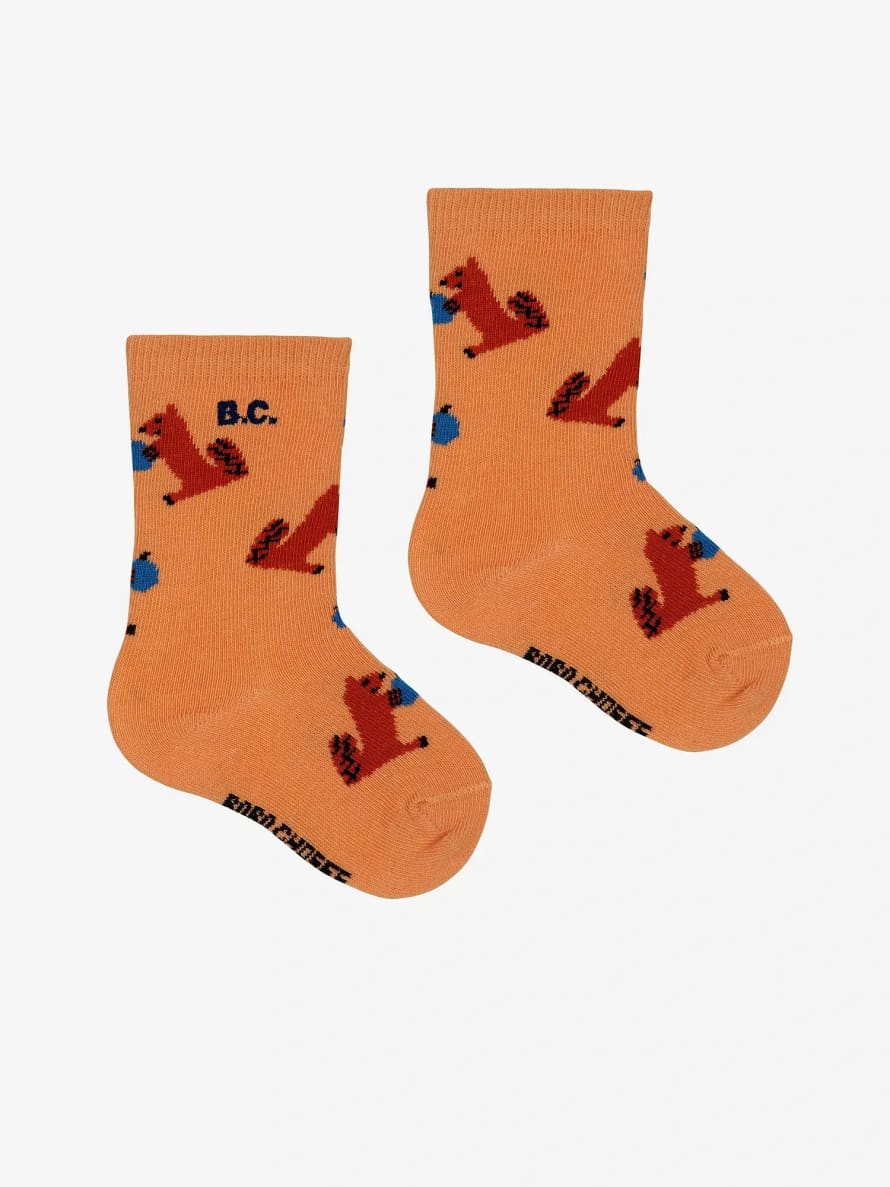 Bobo Choses Calcetines Largos Hungry Squirrel Con Estampado Integral