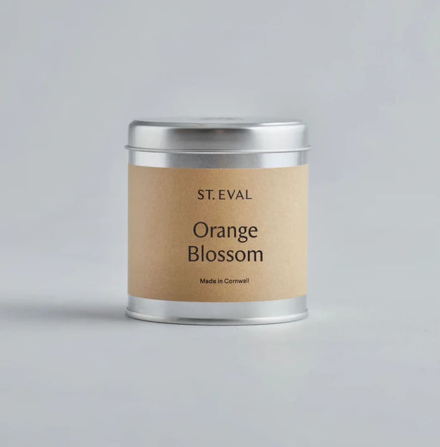 St Eval Orange Blossom Scented Candle Tin