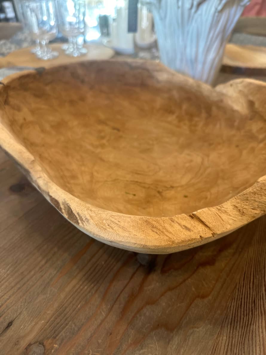 Wikholm Form Teak Wood Kaida Handmade Reclaimed Bowl