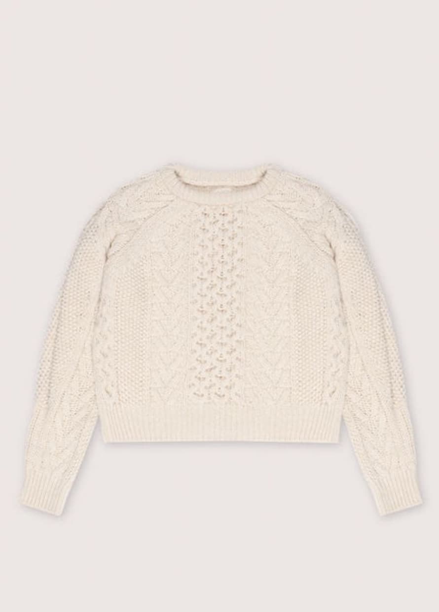 The New Society Tibet Vanilla Cream Knit Jumper