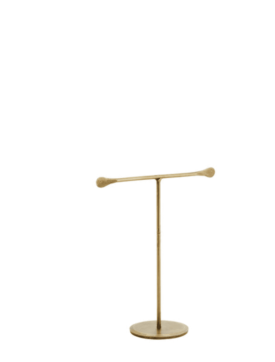 Madam Stoltz Matt Brass Hand Forged Jewellery Stand