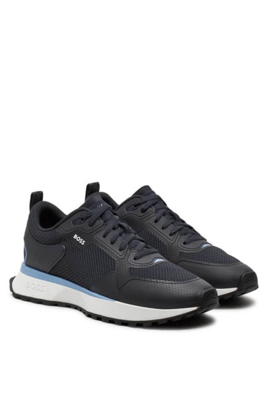 Hugo Boss Boss -jonah_runn Mixed Material Running Trainers In Dark Blue 50513195 401