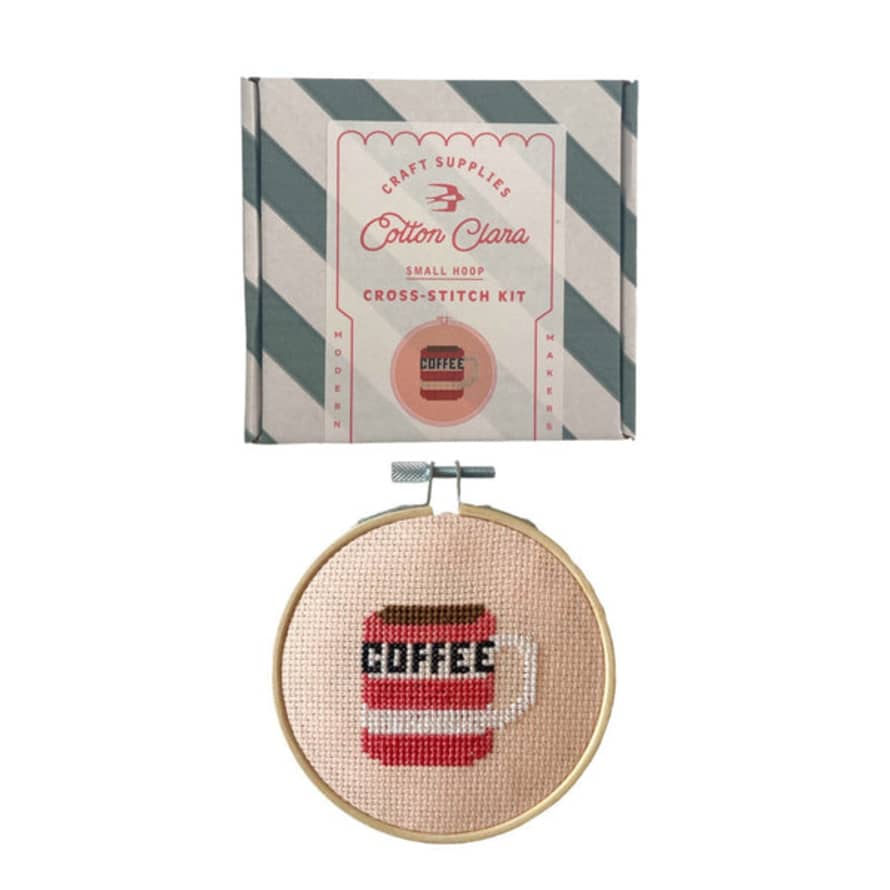 Cotton Clara Cross Stitch Kit Coffee