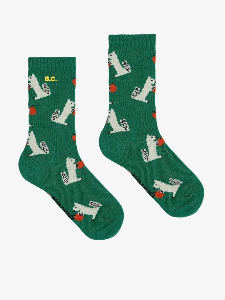 Bobo Choses Calcetines Largos Hungry Squirrel Con Estampado Integral