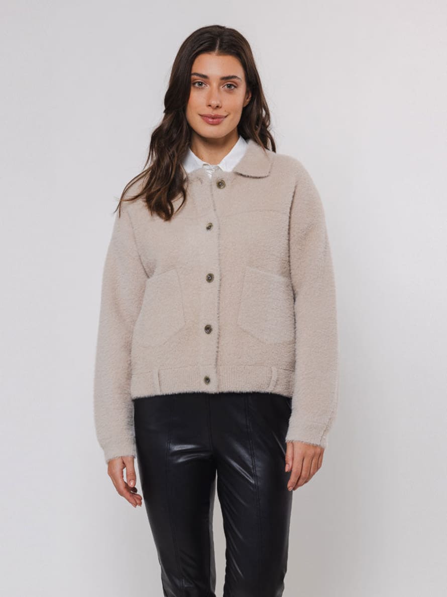 Rino and Pelle Bubbly Boxy Jacket Stone