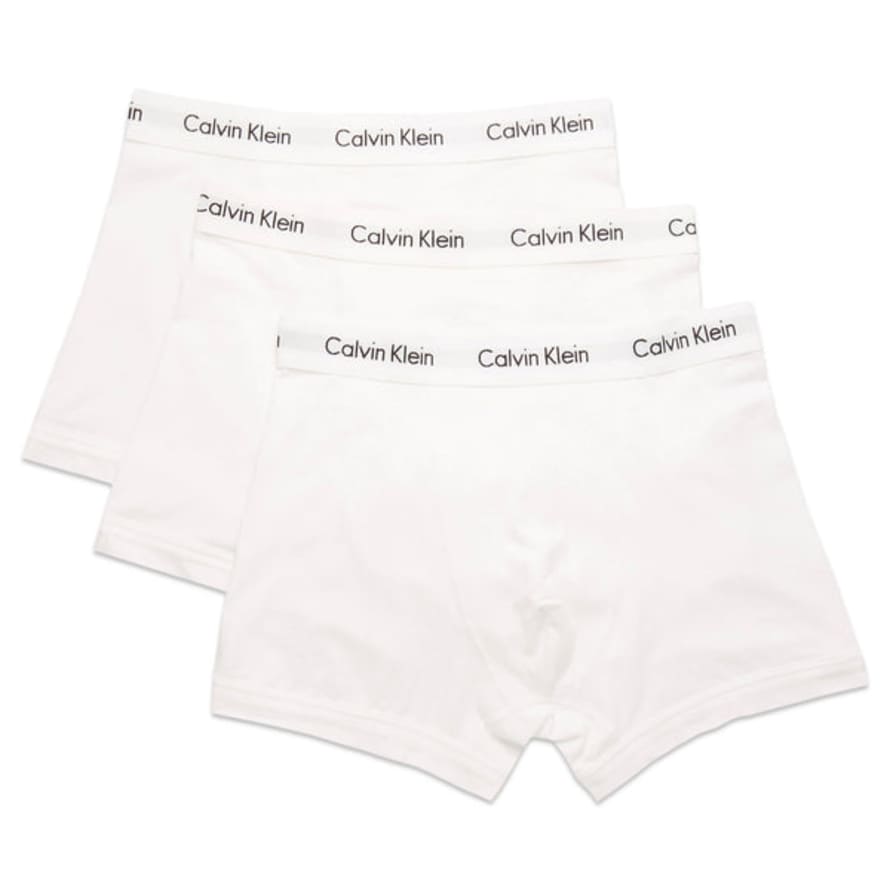 Calvin Klein Cotton Stretch Trunks - White