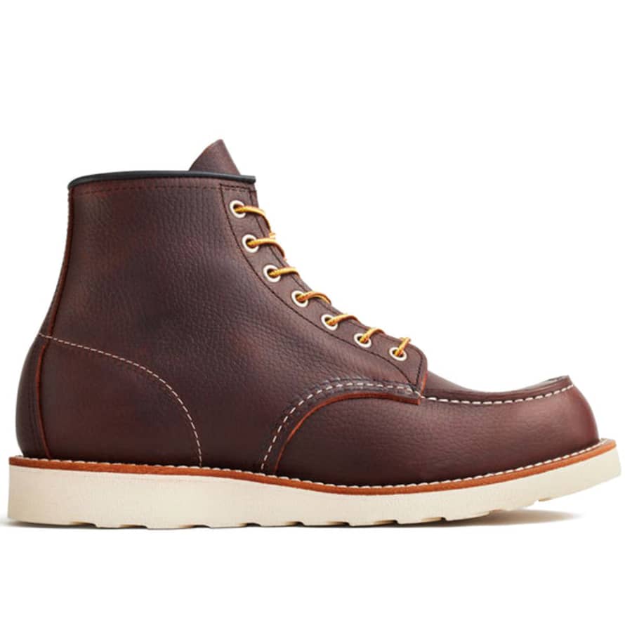 Red Wing Shoes 8138 6" Moc Toe Leather Boot - Briar Oil Slick Brown