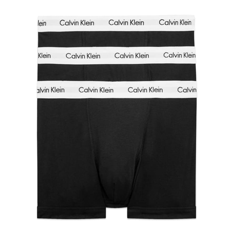 Calvin Klein Cotton Stretch Trunks - Black