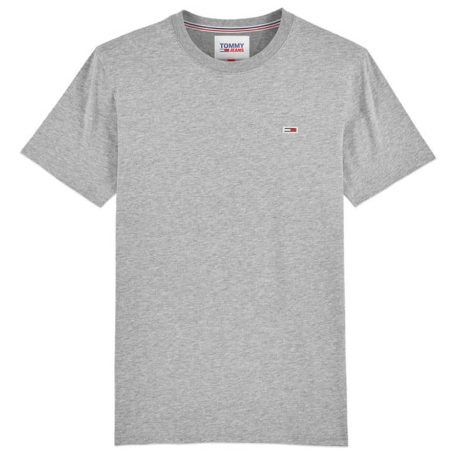 Tommy Hilfiger Tommy Jeans New Flag T-shirt - Lt Grey Heather