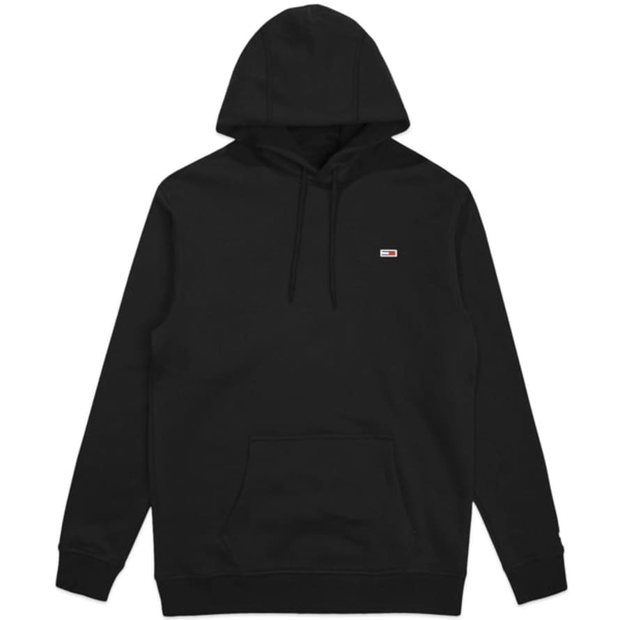 Tommy Hilfiger Tommy Jeans Fleece Overhead Flag Hoodie - Black