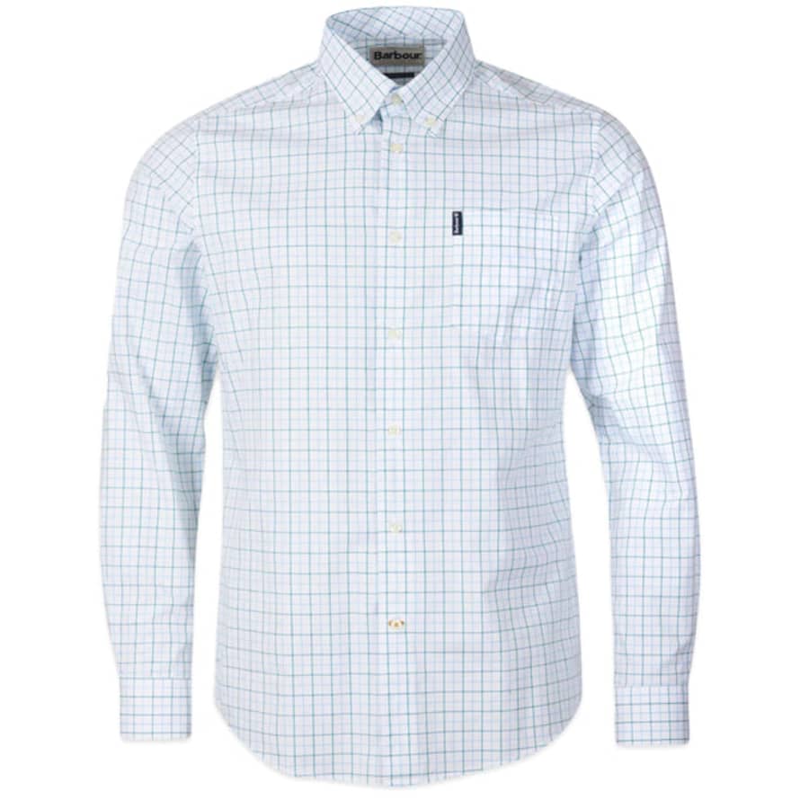 Barbour Tattersall 16 Tailored Shirt - Light Blue