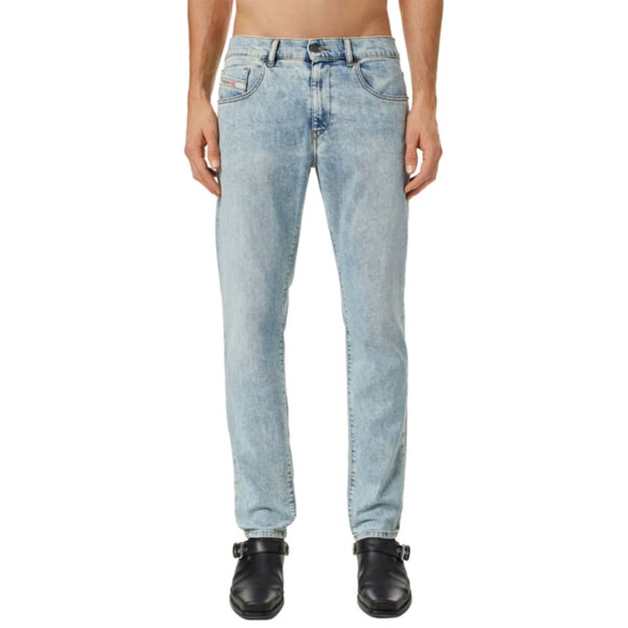 Diesel D-strukt 0gdam Slim Fit Jeans - Marbled Bleach Wash