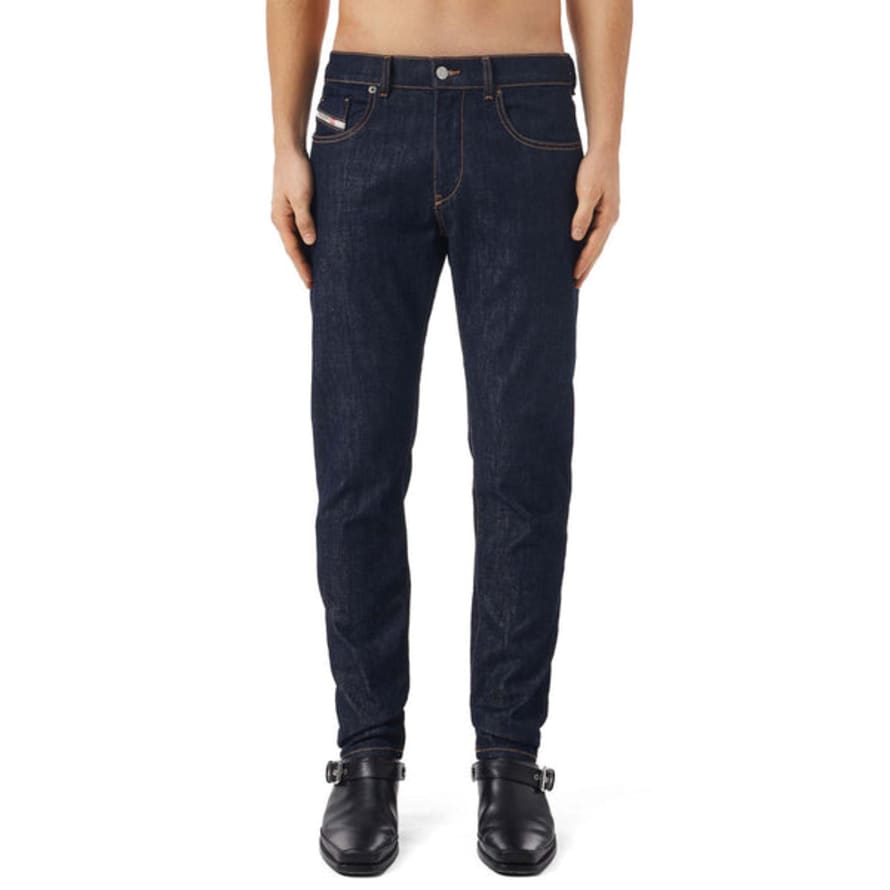 Diesel D-strukt Z9b89 Slim Fit Jeans - Raw Rinse