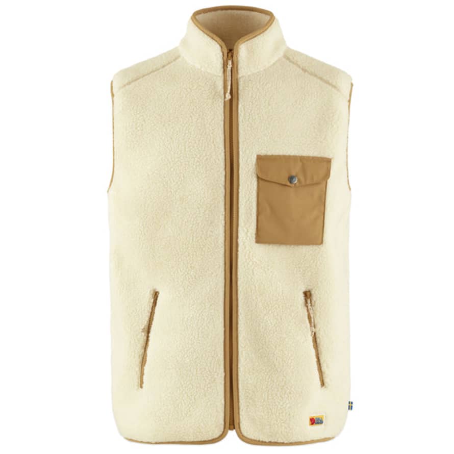 Fjällräven Vardag Pile Fleece Gilet - Chalk White