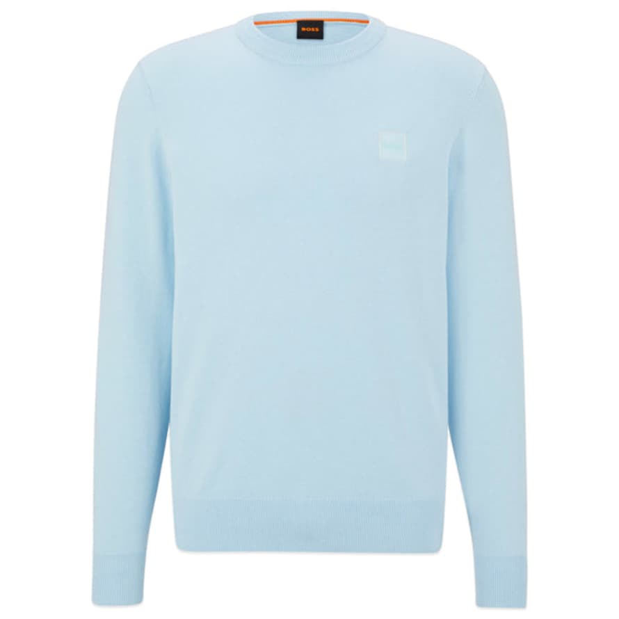 Boss Kanovano Crew Neck Knit - Sky Blue