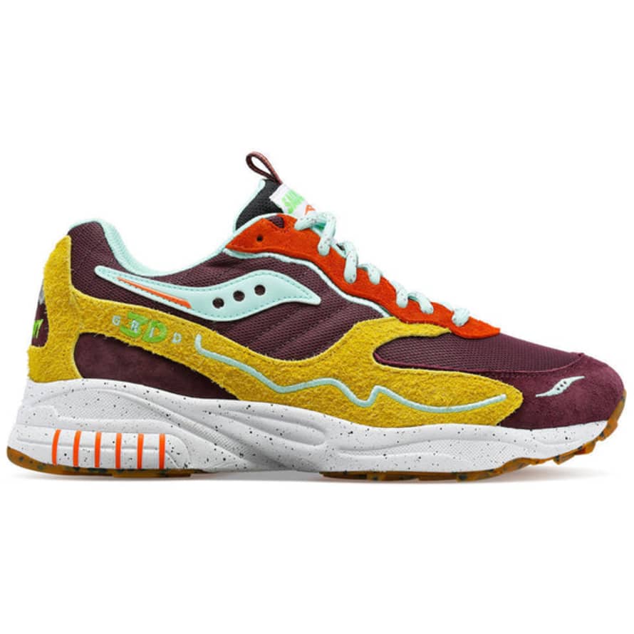 Saucony Originals Saucony 3d Grid Hurricane Trailian Pack - Brown/mustard