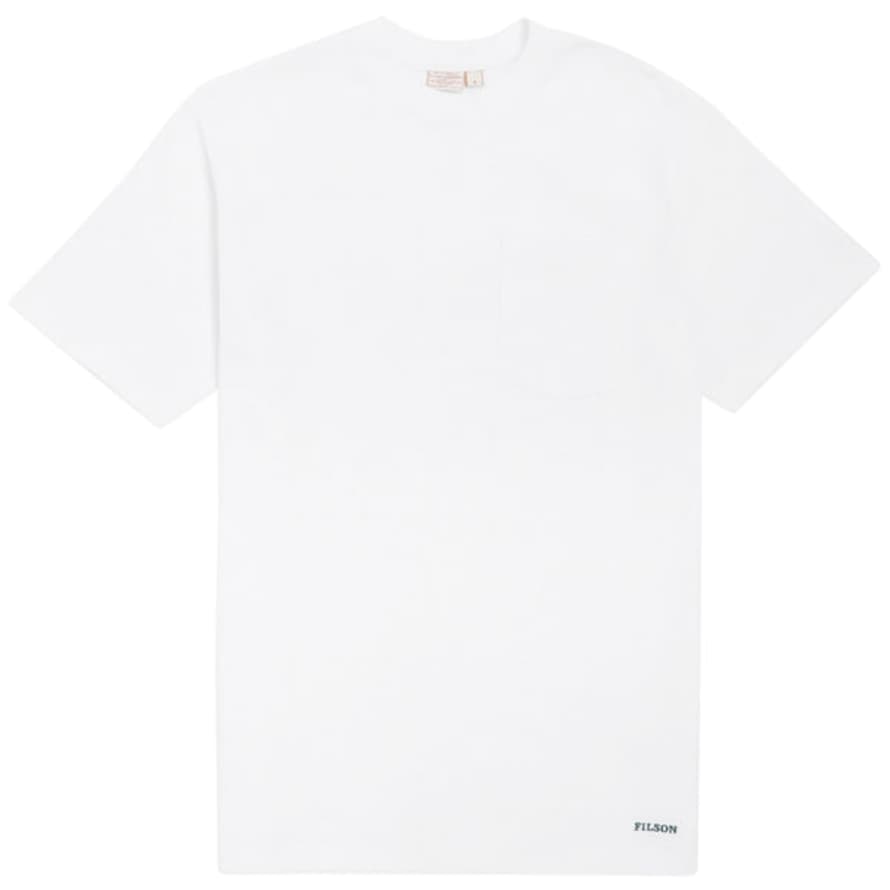 Filson Pioneer Solid One Pocket T-shirt - Bright White