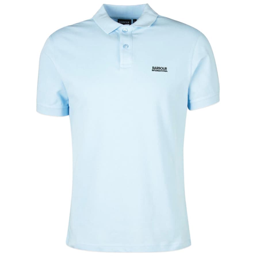 Barbour Tourer Pique Polo - Chambray Blue