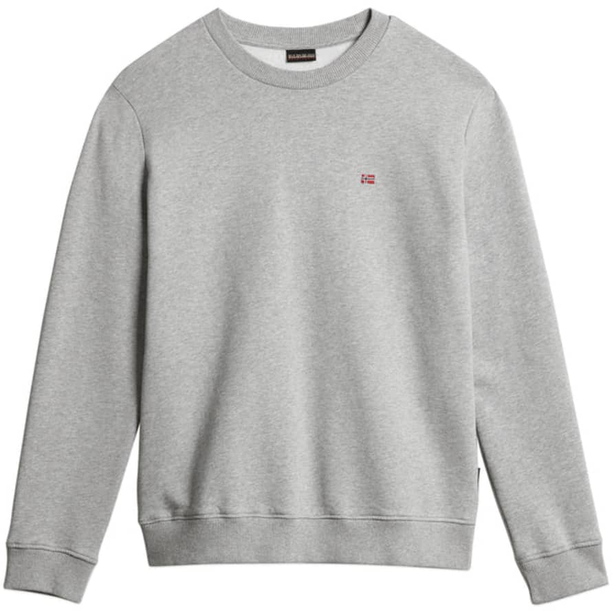 Napapijri Balis Crew Sweat - Medium Grey Melange