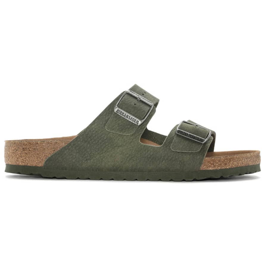 Birkenstock Arizona Vegan Micro Fibre Sandals - Desert Dust Thyme