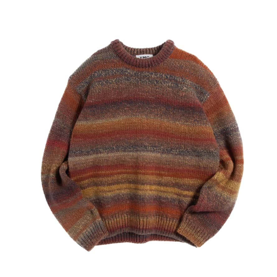 YMC Undertones Boxy Crew Knit - Brown