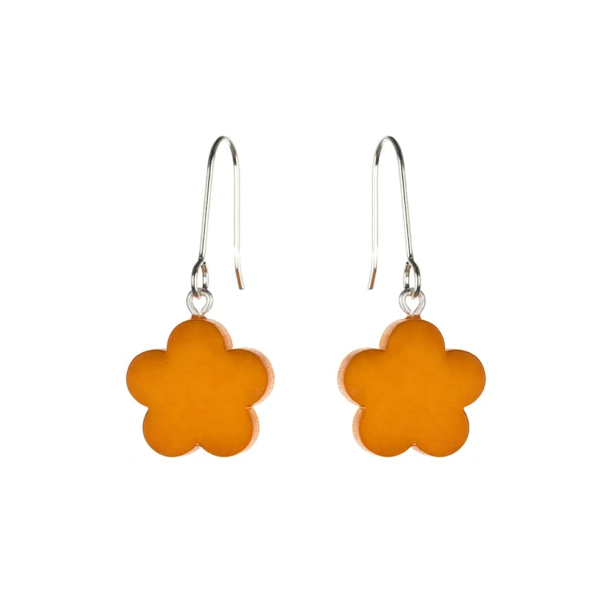 Just Trade  Bloom Orange Earrings