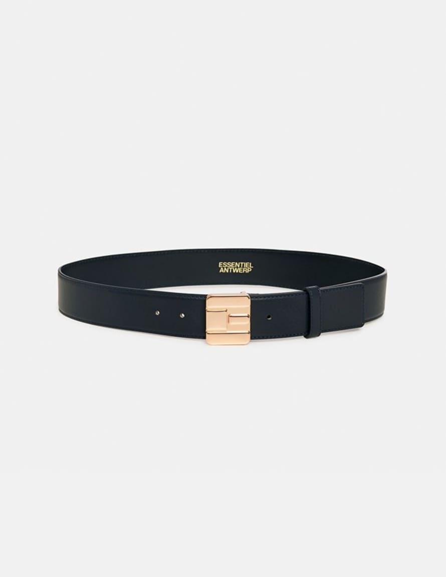 Essentiel Antwerp Essentiel Antwerp - Gelt Leather Belt - Blue