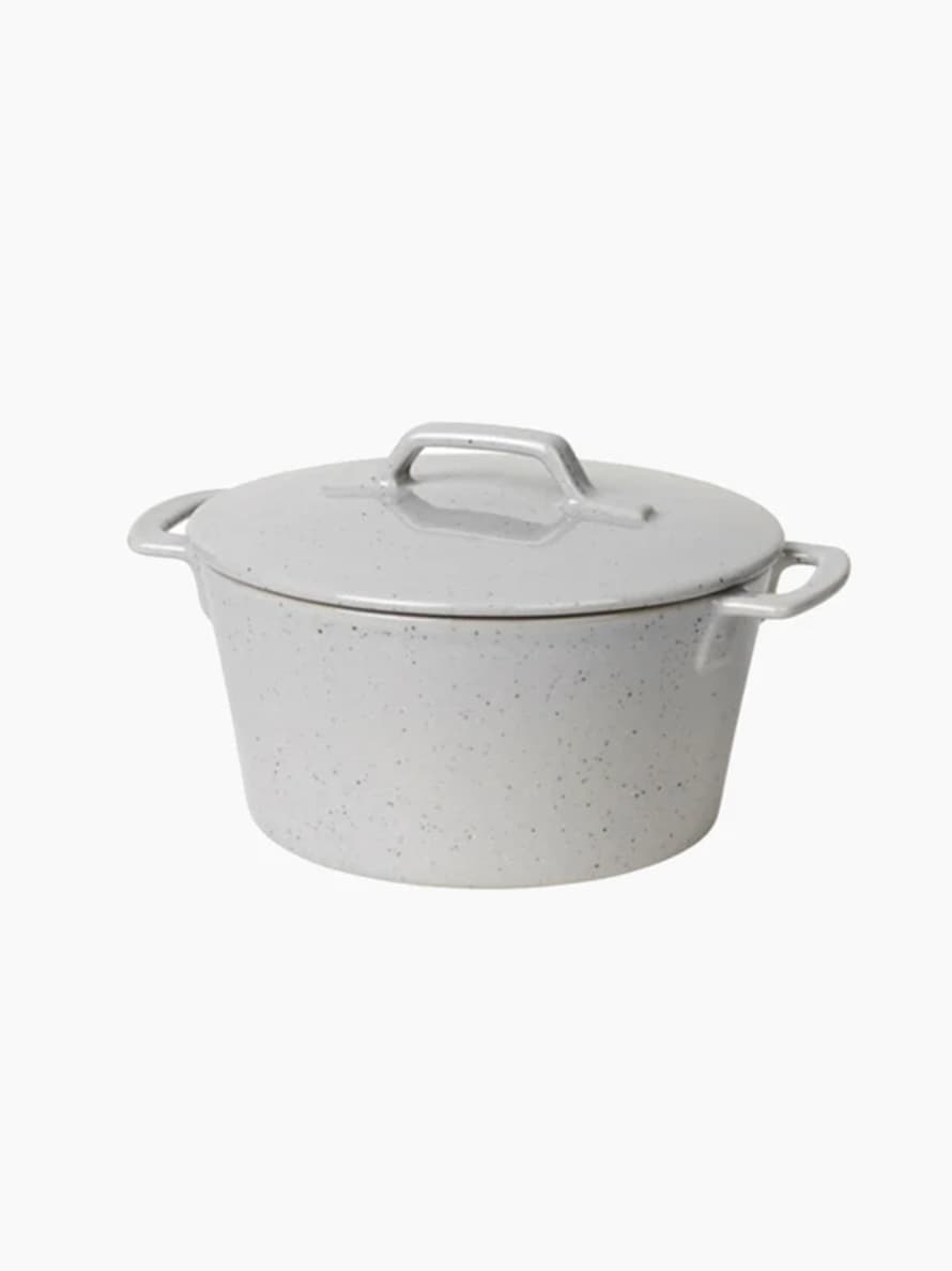 Broste Copenhagen Hasle Ovenware Pot - Light Grey Granite