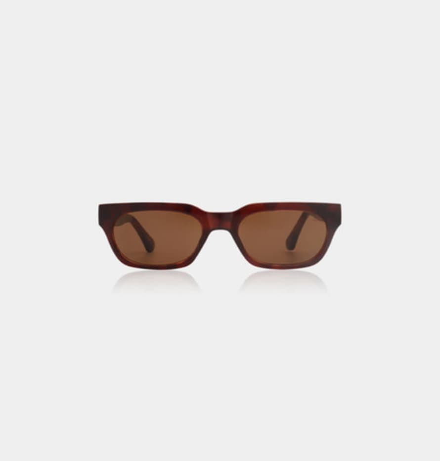 A.Kjaerbede  Bror Brown Demi Light Brown Transparent Sunglasses