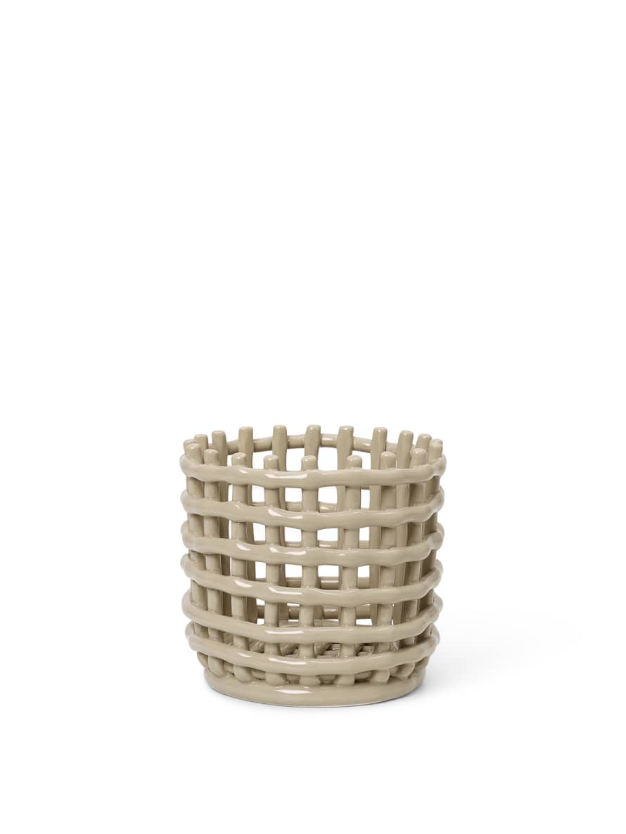 Ferm Living Small Cashmere Ceramic Basket