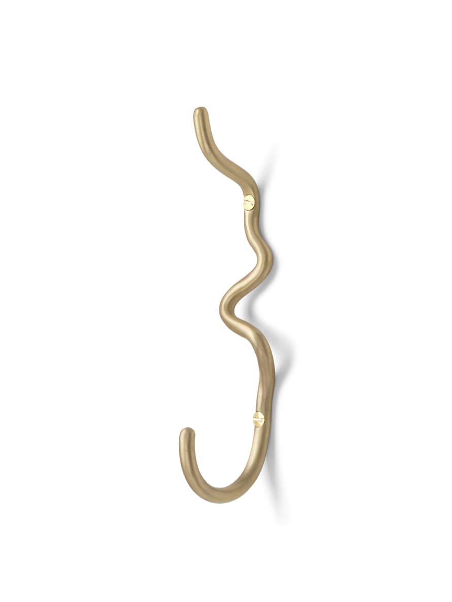 Ferm Living Brass Curvature Decorative Hook