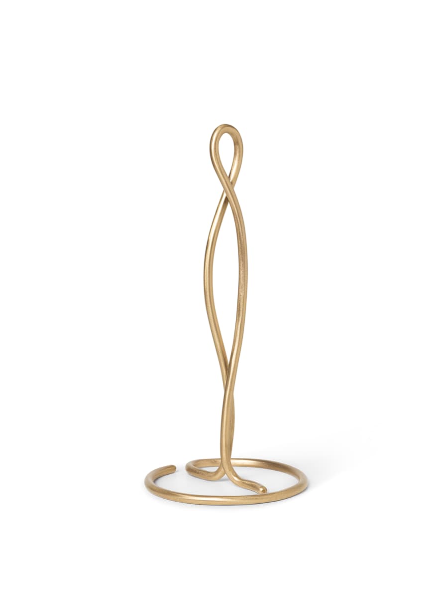 Ferm Living Brass Curvature Paper Towel Holder