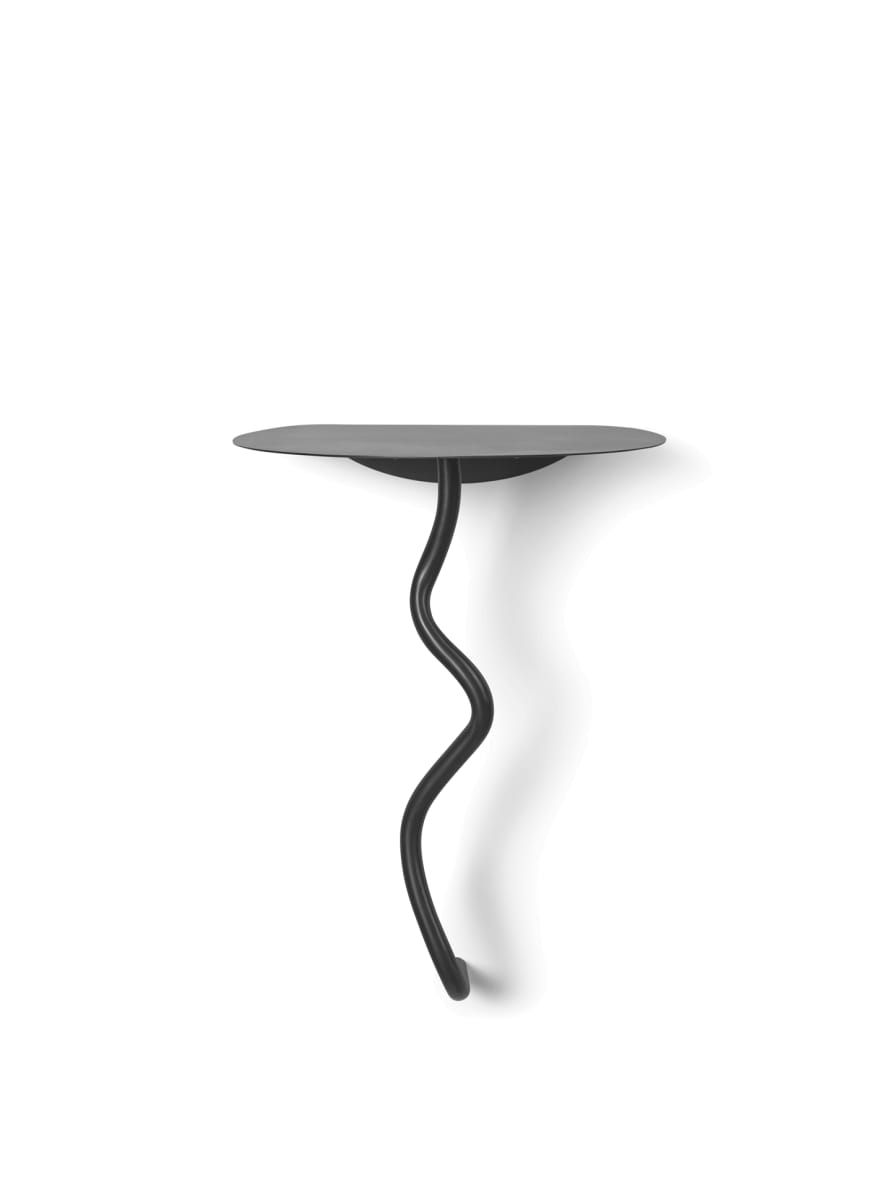 Ferm Living Black Curvature Wall Mounted Decorative Table