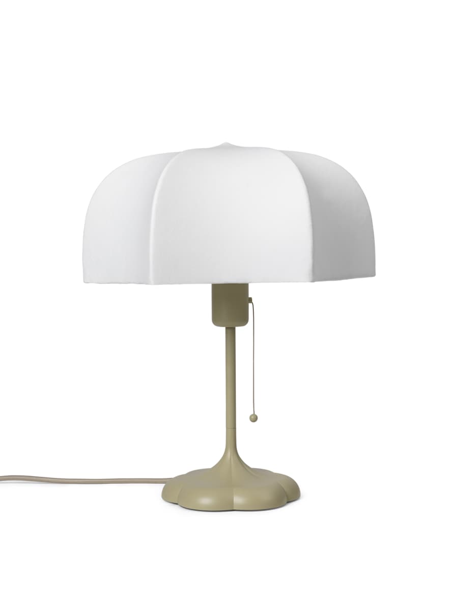 Ferm Living White and Cashmere Poem Table Lamp