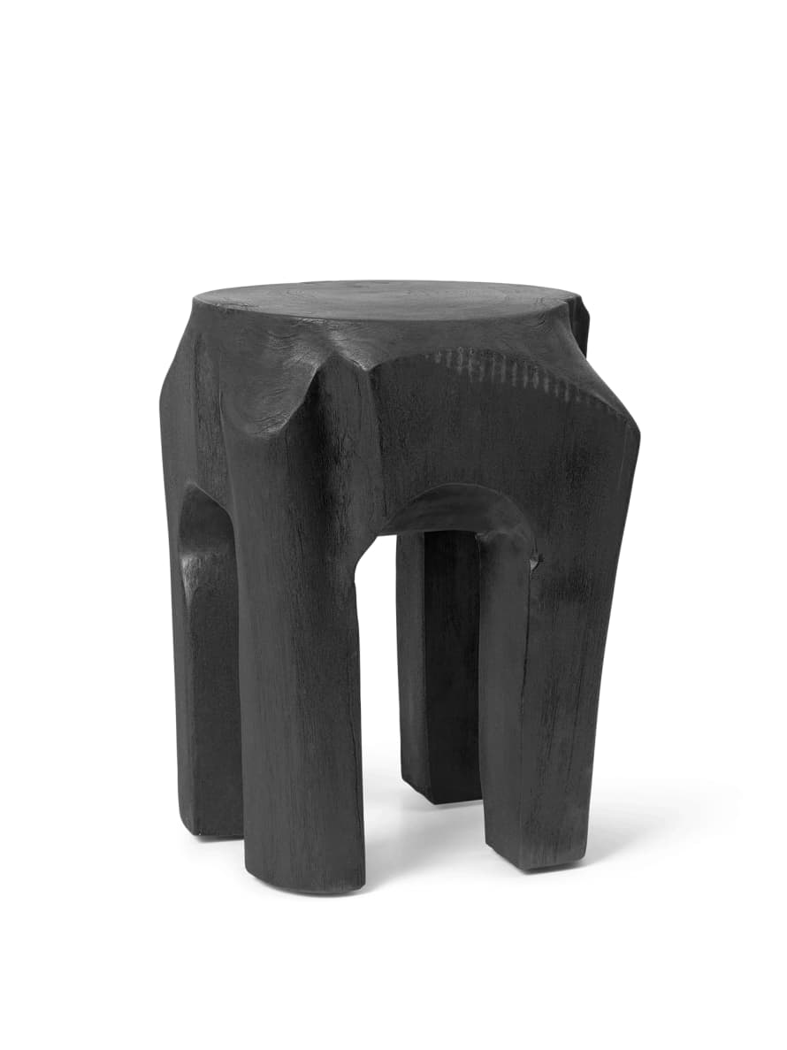 Ferm Living Black Stained Root Stool