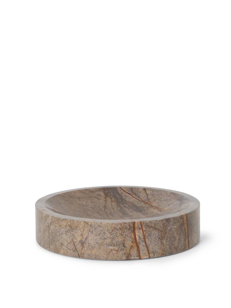 Ferm Living Brown Marble Scape Bowl