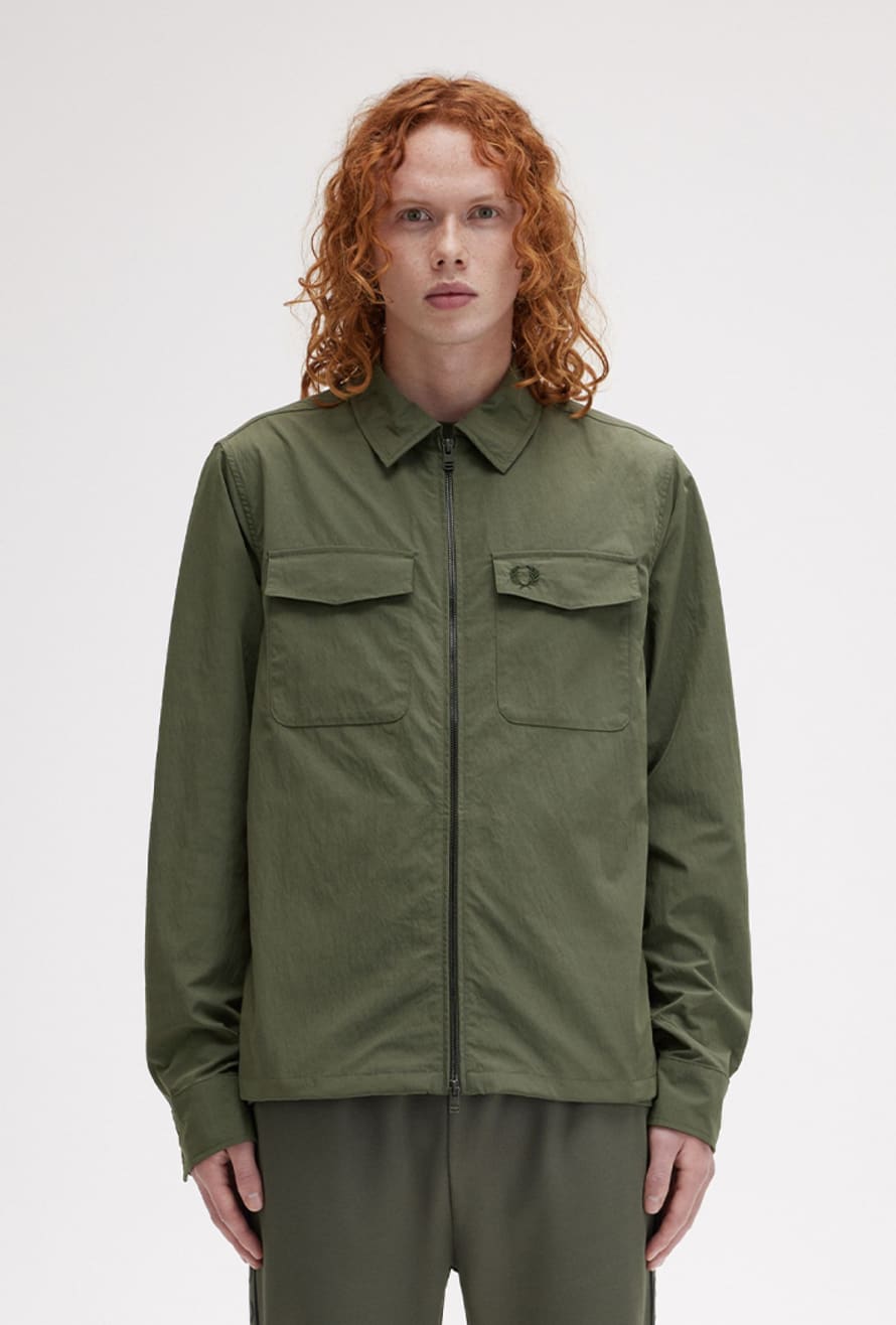 Fred Perry Fred Perry Men's Zip Through Overshirt