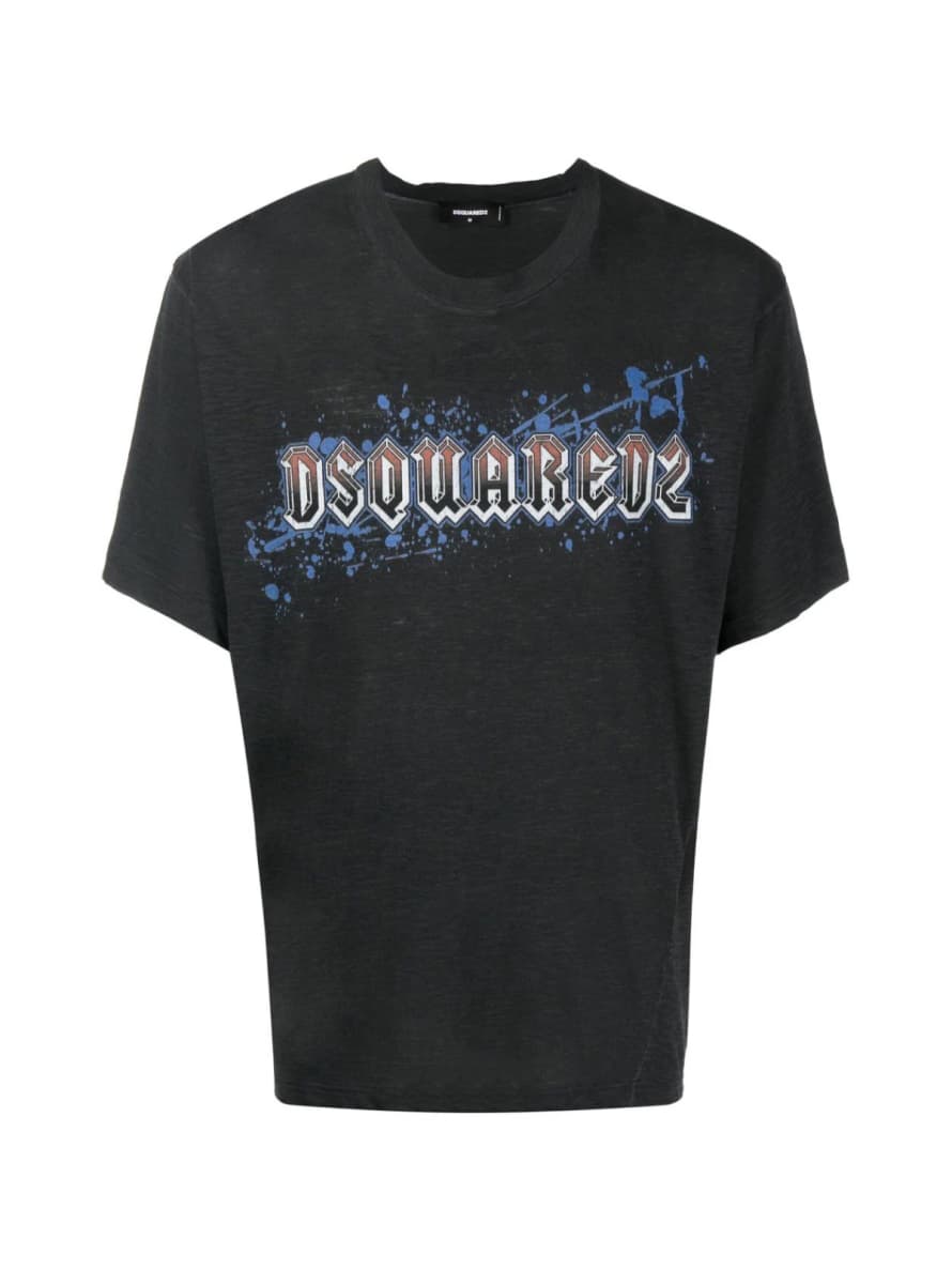 Dsquared2 Iron Logo Printed T-shirt