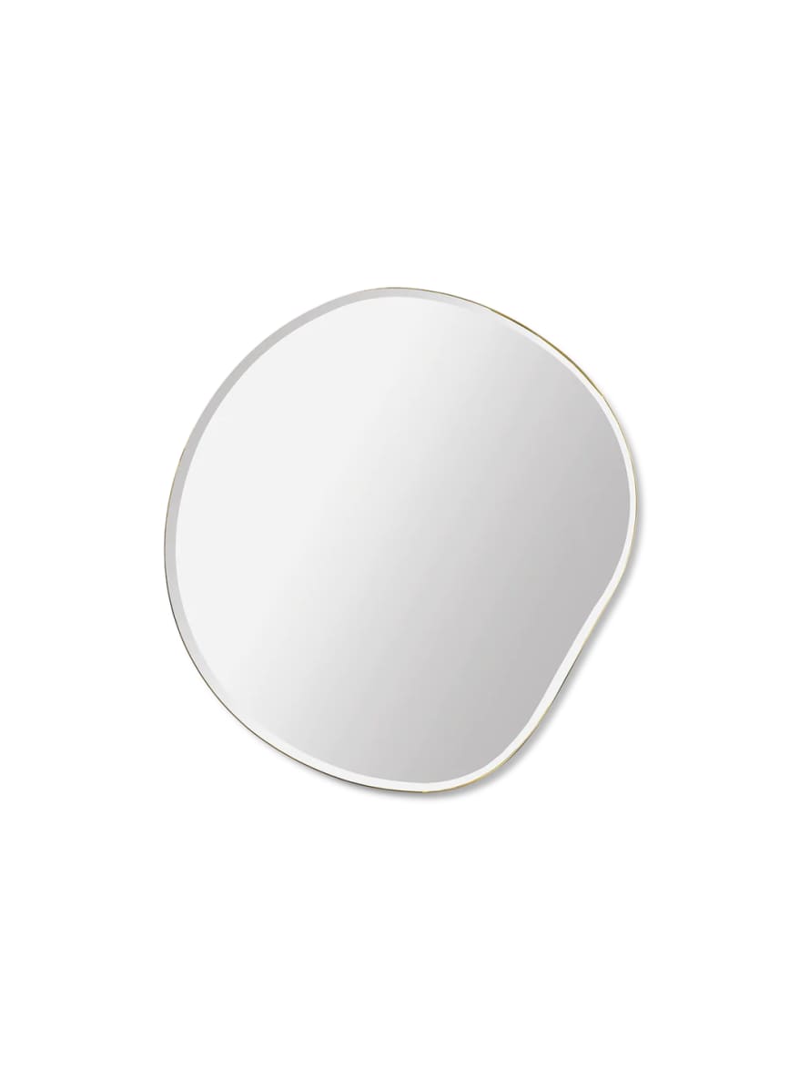 Ferm Living Small Brass Pond Mirror