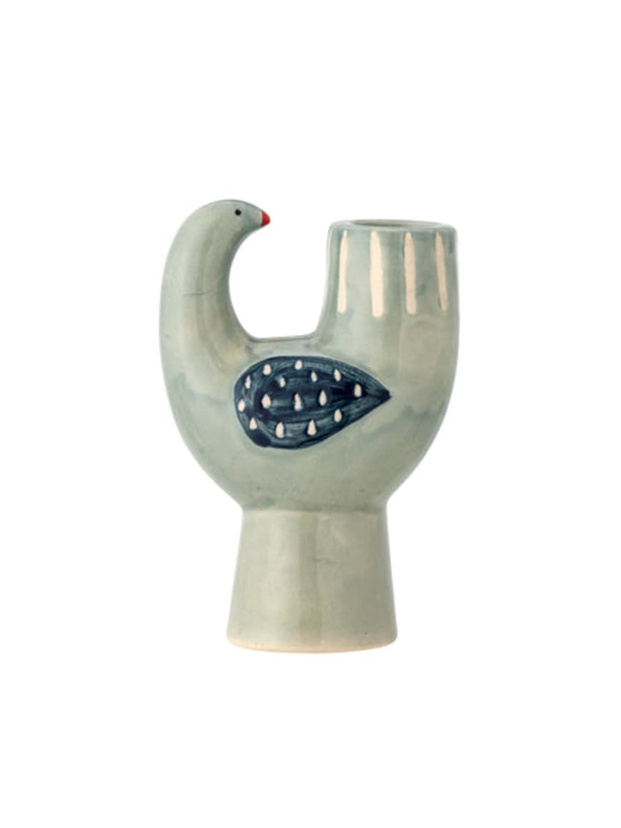 Bloomingville Blue Birdie Candle Holder