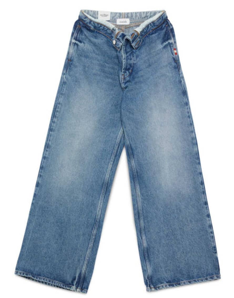 Amish Jeans Woman Amd113d4352237 C0999 Roll Up New Stone