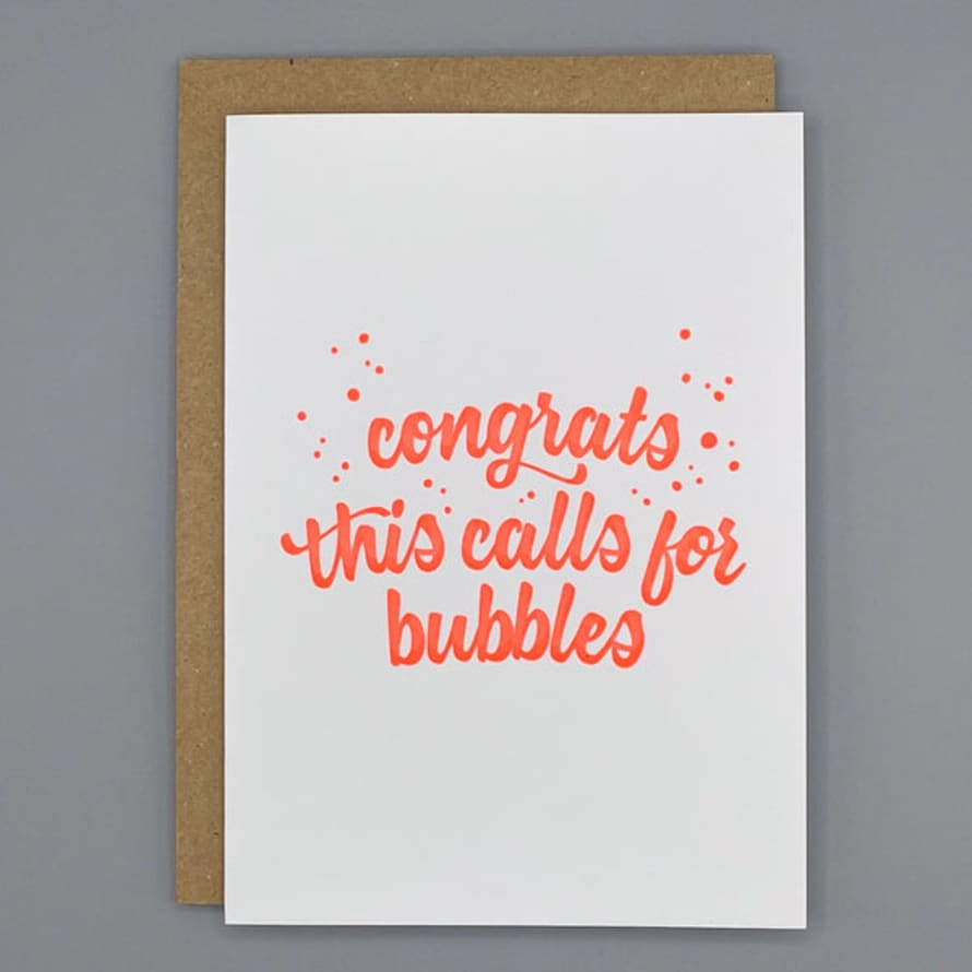 Little Paper Soul Congrats… This Calls For Bubbles Card