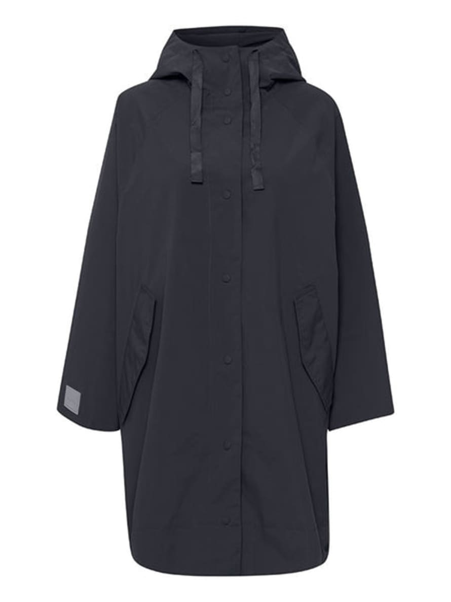 Part Two Emmy Dark Navy Oversized Rain Coat