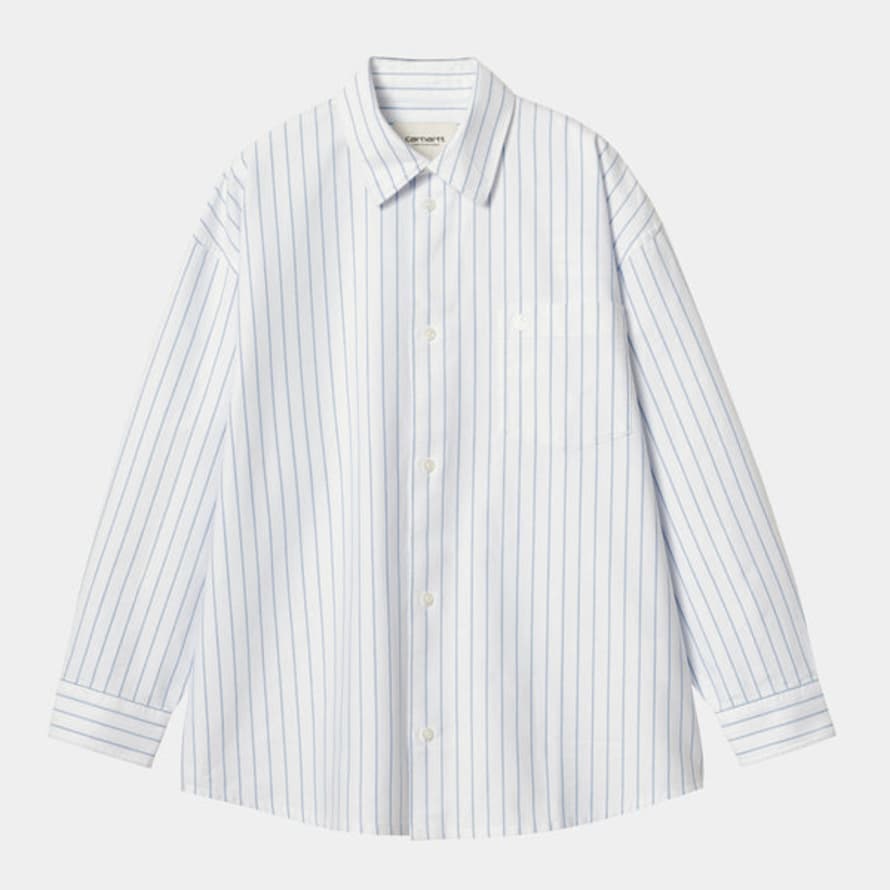 Carhartt WIP  Chemise W'dolwen Stripe White / White